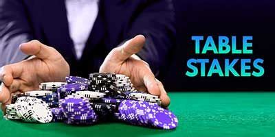 poker stake terms